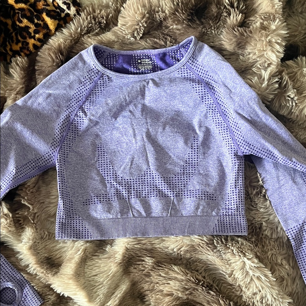 Women's Purple Long Sleeve Top